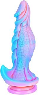 Monster Giant Fantasy Dildo with Large Dildo with Suction Cup, Silicone Dragon Dildo XL Plug Flexible G Spot Long Dildo Adult Large for Women and Men, Blue