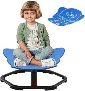 DAIREN Kids Sensory Swivel Chair,360° Spinning Seat,Autism Sensory Spinning Elephant Chair for Kids,Metal Base Non-Slip,Kid Coordination Sensory Swivel Products for Child Balance Training