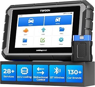 TOPDON OBD2 Scanner Diagnostic Tool,2025AD900BT 28+ Services All System Bidirectional Scan Tool with 2-Year Updates,ECU Coding,Car Code Reader for All Vehicle with AutoVIN FCA 18+ Languages