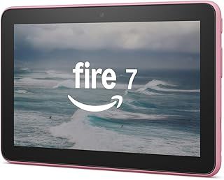 Amazon Fire 7 tablet | 7" display, 16 GB, latest model (2022 release), Black with Ads