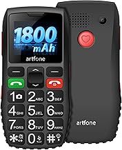 C1 Big Button Mobile Phone for Elderly丨SIM Free Senior Mobile Phones丨SOS Button丨Time Reporting丨Easy to Use Basic Mobile Phones丨Speed Dial丨FM丨Torch丨USB-C丨1800mAh Battery - Black