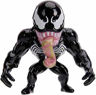 Jada Toys 253221008 Spider Marvel Venom Figure, 10 cm, Collectible Figure, Die-Cast, Black, One Size