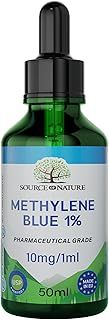 1% Methylene Blue | 50ml Dropper Bottle | Source of Nature | Pharmaceutical Grade USP | Third Party Tested | Made in Germany | High-Purity Lab Chemical