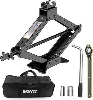 IMAYCC Car Jack Kit, Scissor Jack for Car 2 Ton(4409 lbs), Portable Tire Jack Repair Kit, Spare Tire Changing Kit with Lug Wrench, Car Emergency Kit for Auto/SUV/MPV, Thickened Jacks.