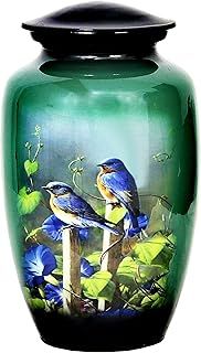 HLC Lovely Humming Bird Adult Cremation Urn for Human Ashes - Handcrafted Funeral Urn - Affordable (200 lbs - 10.5 x 6 “)