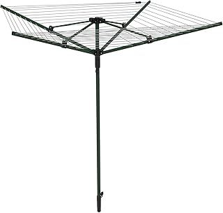 BETTER 45m 4 arm Steel Rotary Washing Line - Umbrella Clip – Includes Ground Socket