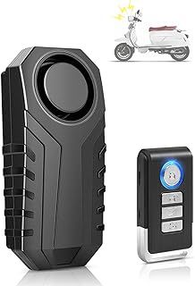 KINOEE Bicycle Alarm, Anti-Theft Burglar Wireless Alarm with Remote Control for Bicycle/motorcycle/Electric Tricycle/car/door/window, Waterproof,113dB Super Loud Sound, 7 level Sensitivity