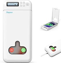 Dayear Phone Lock Box with Timer, Phone Jail, Portable Phone Lock Box, Self-Control Safe Timed Lock Box for iPhone/Android Phone(Max6.7Inch), Help Kids/Adults Prevent Phone Addiction (White)