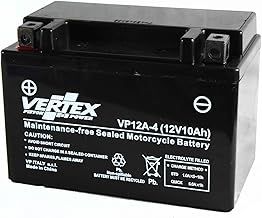 Vertex VP12-A-4 Sealed AGM Motorcycle/Powersport Battery, 12V, 10Ah, CCA (-18) 175, Replaces: CT12A-BS, YT12A-BS Perfect battery for Motorcycle, ATV's, Personal Watercraft and Snowmobiles