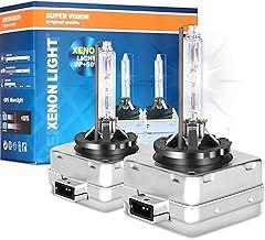 PGETWV D3s Xenon Bulb, Xenon Headlight Bulbs, D3S HID Headlight Bulbs 6000K Cool White 35W 12V, 3000 Hours Longevity, Waterproof Design, 5 Minutes Installation (2PCS)