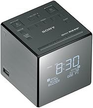 Sony XDR-C1DBP DAB/DAB+/FM Clock Radio with Dual Alarm and USB Smartphone Charging, Grey