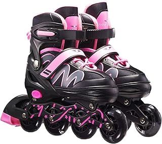 ruixin Unisex Adjustable Inline Skates Size 26-42 Adult Fitness Skates Roller Skates Wheels Roller Blades Fun Roller Shoes for Teens Boys Girls Beginners