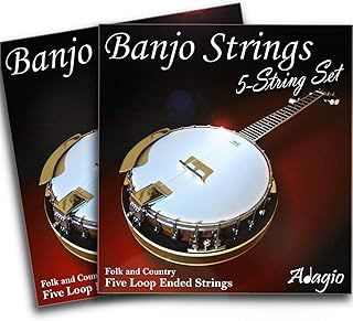 2 SETS! Adagio Professional 5-String Banjo Strings