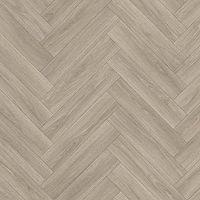 Traditional Vinyl Flooring Herringbone Parquet Textile Backing Lino Wood Plank Sheet Cheap Kitchen Bathroom Flooring (2m x 1.5m)