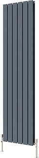 Radbliss Vertical Flat Panel Design Radiator 1600x408mm Anthracite Matt Grey Double Tall RAD Central Heating