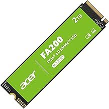 acer FA200 M.2 2280 SSD 2TB: PCIe 4.0 NVMe Gen4x4 with HMB & SLC, Up to 7200 MB/s Read Speed, Internal Solid State Drive for Laptop, Desktop PC & PS5 Compatible