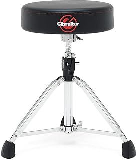 Gibraltar Drum Stool 9000 Series Round Pro Series, 9608E (Diameter: 35cm, Vinyl Seat, Super Lock, Tripod Position, 'Super Foot' Rubber Feet, stability, comfortable)