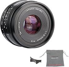 7artisans 50mm F1.8 APS-C Manual Fixed Lens for Compact Mirrorless Cameras Canon M1 M2 M3 M5 M6 M10 EOS-M Mount Black