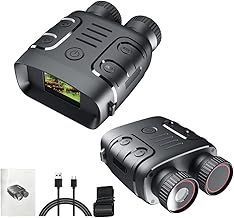 Yanshe R18 Digital Night Vision Binoculars, 2.4" 1080p FHD Photo & Video Infrared Scope for Total Dark, Hunting, Travel, Surveillance - Black