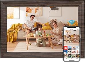 10.1 Inch WiFi Cloud Digital Photo Frame, 1280 * 800 Resolution 16:10 HD IPS Touch Screen Display, 32GB Storage Space, Share Your Photos and Videos via Free Frameo at Anytime and Anywhere