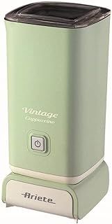 Ariete 2878/04 Milk Frother Vintage Style, Easy Pour Spout, Easy Clean, Non-Stick Interior, Green