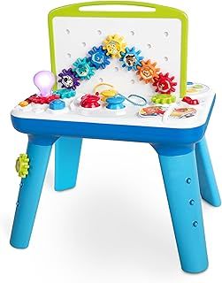 Baby Einstein, Curiosity Table Activity Station Toddler Toy with Lights, 65 Melodies & Sounds, 3 Languages, Spinning Gears, Colour Discovery, Floor Play, Removable Legs, Ages 12 Months +