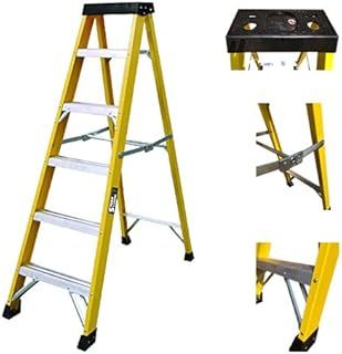 6 Tread Fibreglass Step Ladder 30000v - Electricians Heavy Duty Tread EN131 - GRP Step Ladder Sterk Systems