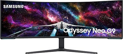 Samsung Odyssey Neo LS57CG952NUXXU G9 Mini LED Gaming Monitor - 57" Curved Dual UHD 4K, 7680x2160p, 240Hz, 1ms, HDMI 2.1, Displayport, USB