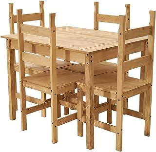 Panana Corona Dining Set With Chairs Home Kitchen Dining Room Furniture Set (Light color-Table with 4 Chairs)