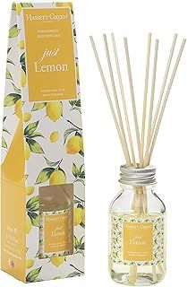 Just Lemon Fragrance Reed Diffuser 100ml - Long Lasting Home Indoor Fragrance - with 8 Rattan Reeds