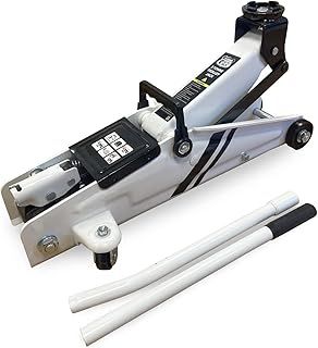 Autojack 3 Tonne Trolley Jack Heavy Duty Steel Hydraulic Car Lift Long Chassis 592mm Lifting Range 135mm - 400mm Weight 19kg