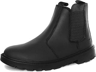 Mens Grinder Safety Twin Gusset Leather Dealer Boots