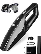 Handheld Vacuum Cleaner, 12000Pa Powerful Suction Car Vacuum Cleaner, Rechargeable Hand Held Vacuum Cordless with Washable Stainless Steel HEPA Filter for Car, Home, Office, Pet Hair.