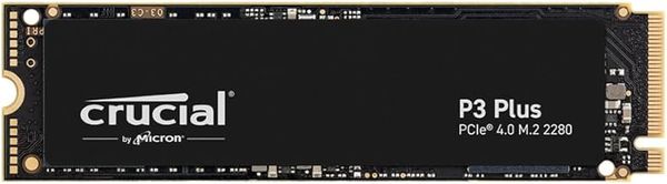 Crucial P3 Plus SSD 500GB M.2 NVMe PCIe Gen4 Internal SSD, Up to 4700MB/s, Laptop & Desktop (PC) Compatible, Solid State Drive - CT500P3PSSD8