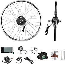 YOSE POWER 26'' ebike 36V250W Front Wheel Motor E-bike Conversion Kits 26 Inch with Brushless Motor Black Retrofit Kit for Electric Bicycle
