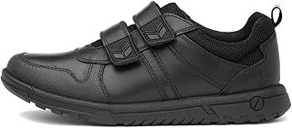 Hush Puppies Baltimore Boys Black Leather Shoes