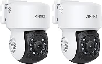 ANNKE 2Pack 2MP 1080P AHD CCTV Home Surveillance Dome Wired PT Camera with 350° pan and 90° tilt, 100ft IR Night Vision, IP65 Weatherproof Security Add–On Cam for Outdoor, Wide Compatibility - APT200