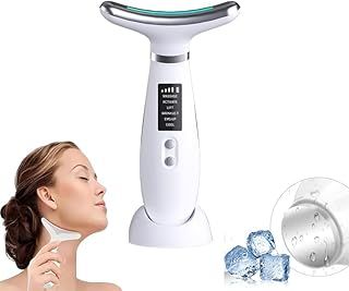 Facial and Neck Massager, Skin Care,Face Sculptor Tool for Anti-Aging,Skin Face Lift and Tightens Sagging Skin for a Radiant Appearance,Ice and Heat Compress Face Massager (White)