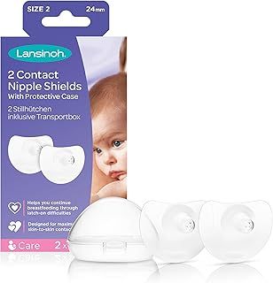 Lansinoh Contact Nipple Shields with Case (24mm Large)