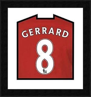 DIY football shirt framing design with top layer mount in White colour Football Shirt DIY Frame | Black Frame |Standard frame size: 23" x 26"