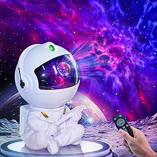 Astronaut Galaxy Projector Star Light for Kids Adult, Astronaut Light Galaxy Star Projector Night Lights Space Starry Ceiling LED Lamp for Bedroom,Gaming Room, Home, Party with Remote Control (White)