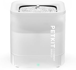 PETKIT Cat Water Fountain for Drinking, EVERSWEET SOLO SE, 1.85L Ultra Quiet Cat Fountain, Activated Carbon Filter, Upgraded Pump with Dry-Run Protection, Smart LED Light, Separate Base for Safety