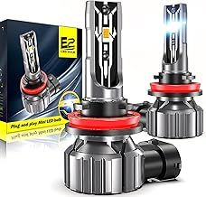 H8 H9 H11 LED Headlight Bulbs Canbus Error Free, 12V 70W 12000Lumens 6000K Xenon White H11 LED Auto Car Headlight Conversion Kit, 360 Degree Adjustable Beam Lamps, IP65 Waterproof, Pack of 2