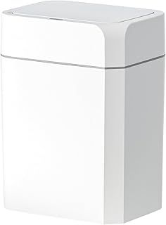 ELPHECO Bathroom Trash Can with Lid 3.5 Gallon Motion Sensor Slim Garbage Can Waterproof Smart Small Trash Bin for Bathroom, Kitchen, Office, Bedroom, Living Room, Toilet (White)