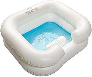 Homecraft Deluxe Inflatable Hair Washing Basin, Wash Hair in Bed, For Injured, Elderly, Disabled, Handicapped, Easily Clean Hair, Living Aid