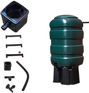 Fine Garden 100L Water Butt Kit with Stand, Tap, Hose, T-Piece, Diverter Complete Rainwater Collector for Eco-Friendly Gardening and Water Conservation and Water with Easy Installation.