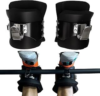 MuscleForge® Gravity Boots with Safety Lock, Inversion Boots for Gravity Training, for Overhang on the Back and ABS Training