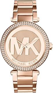 Michael Kors Women's Watch Parker, 33 mm Case Size, Three Hand Movement, Stainless Steel Strap