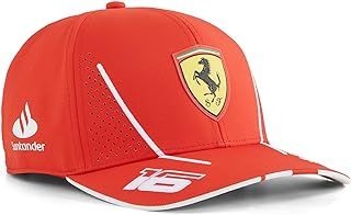 PUMA Scuderia Ferrari 2024 Charles Leclerc Cap Burnt Red One Size Fits Most