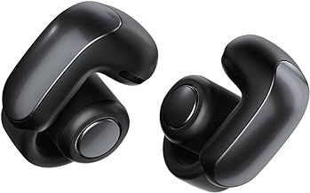 Bose Ultra Open Bluetooth Earbuds with OpenAudio Technology, Open Ear Wireless Earbuds, Up to 48 Hours of Battery Life, Black